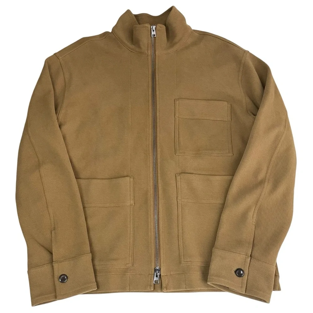Banana Republic Men’s Ponte Zip Up Chore Coat Jacket Hazel Gaze Medium - Picture 13 of 14